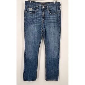 Cinch Mens Medium Wash Straight Leg Western Jeans MB98034006 Blue 34x32